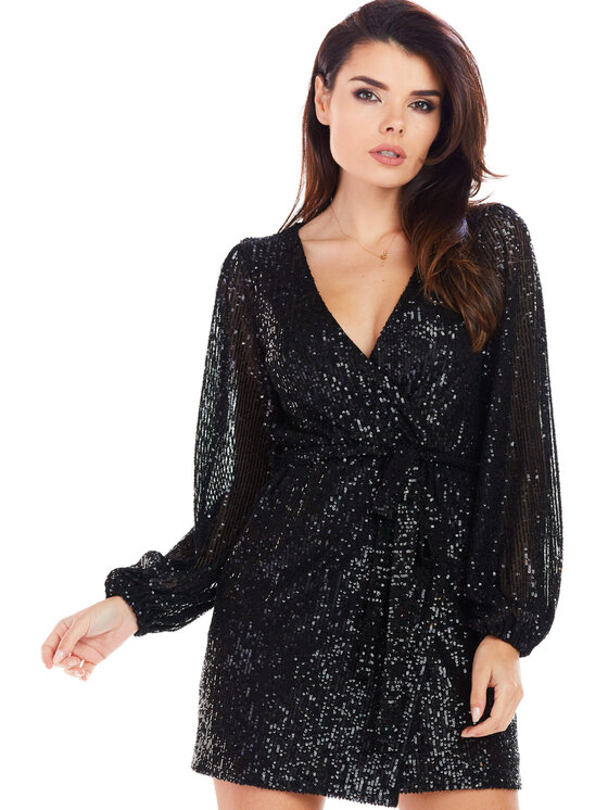 Awama Awama Abito da sera A350 Nero Basic Fit