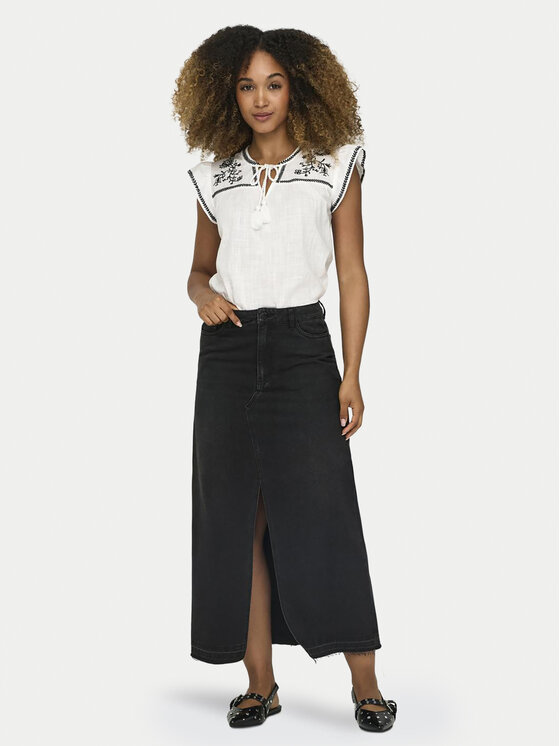 JDY JDY Farmer szoknya Bella 15317441 Fekete Regular Fit