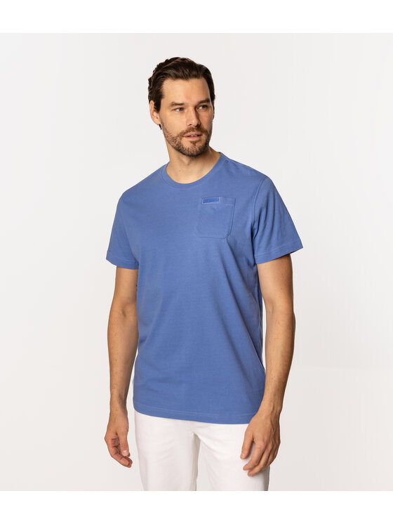 Lee Cooper Lee Cooper T-Shirt POCKET 1160 Niebieski Regular Fit