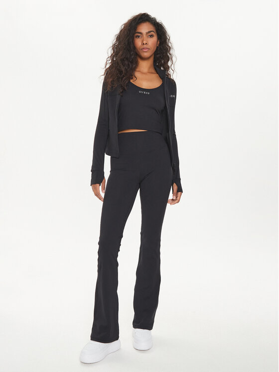 Guess Guess Sweatshirt Marika V4YP12 KCD02 Schwarz Regular Fit