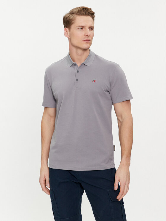 Napapijri Polo Ealis NP0A4H8B Pelēks Regular Fit