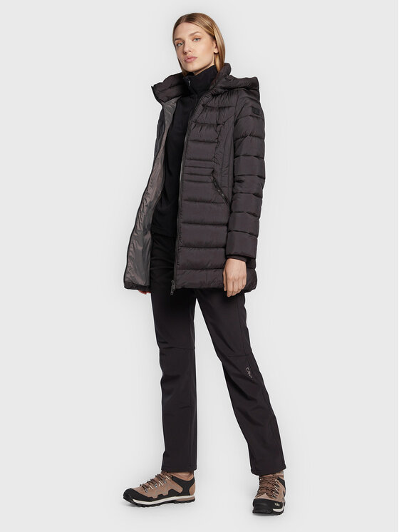 CMP CMP Μπουφάν χειμωνιάτικο 32K3126 Μαύρο Regular Fit
