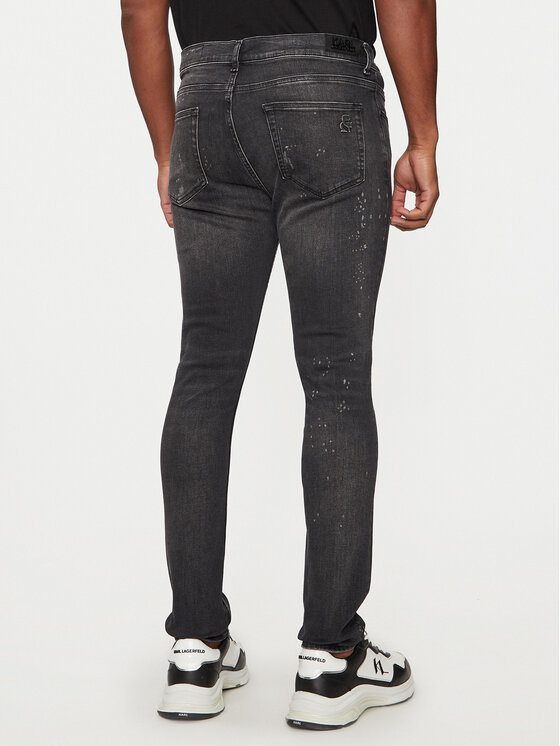 KARL LAGERFELD KARL LAGERFELD Blugi 265801 544832 Negru Slim Fit