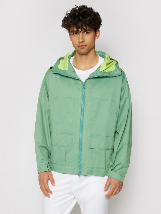 Converse Converse Kevad-sügis jope Double Pocket 10021097-A03 Roheline Regular Fit