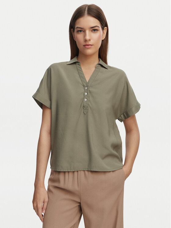 ONLY Cămașă Aris 15364279 Verde Loose Fit