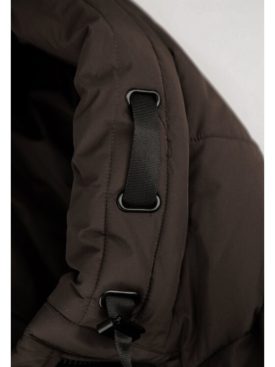 Volcano Volcano Płaszcz zimowy J-MAINE Brązowy Regular Fit