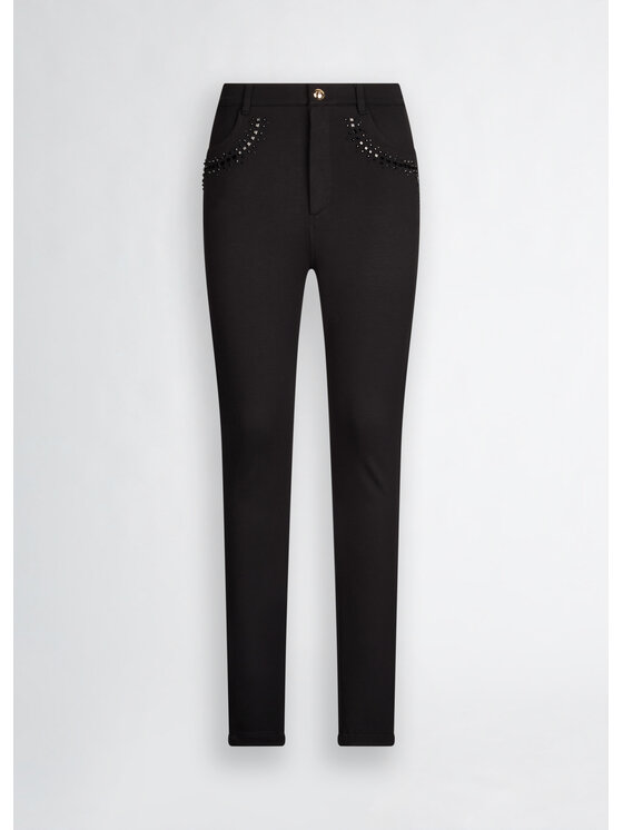 Liu Jo Liu Jo Pantaloni di tessuto TA5166JS182B3280 Nero Slim Fit