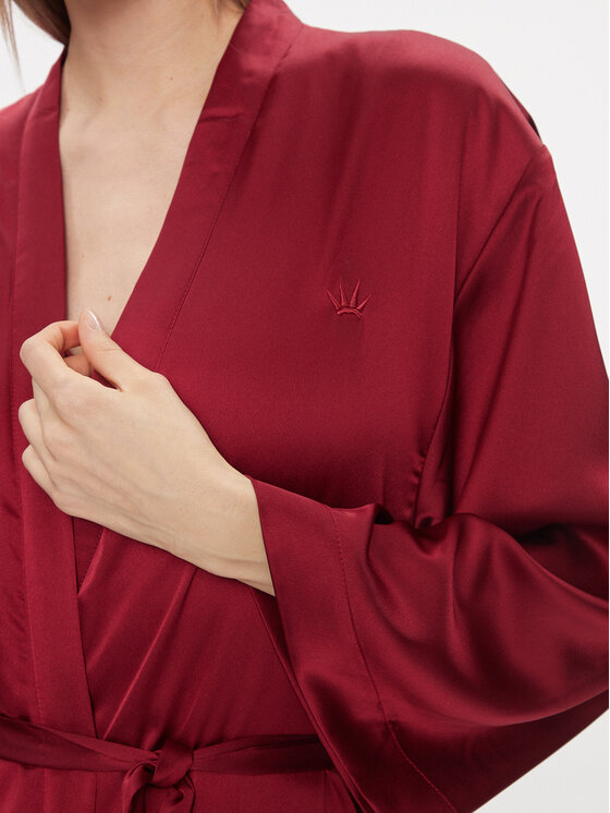 Triumph Triumph Szlafrok Robes Satin Robe 01 10216534 Bordowy