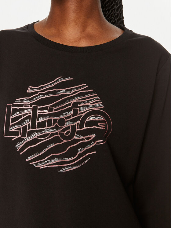 Liu Jo Sport Liu Jo Sport T-särk TF4146 FS090 Must Regular Fit