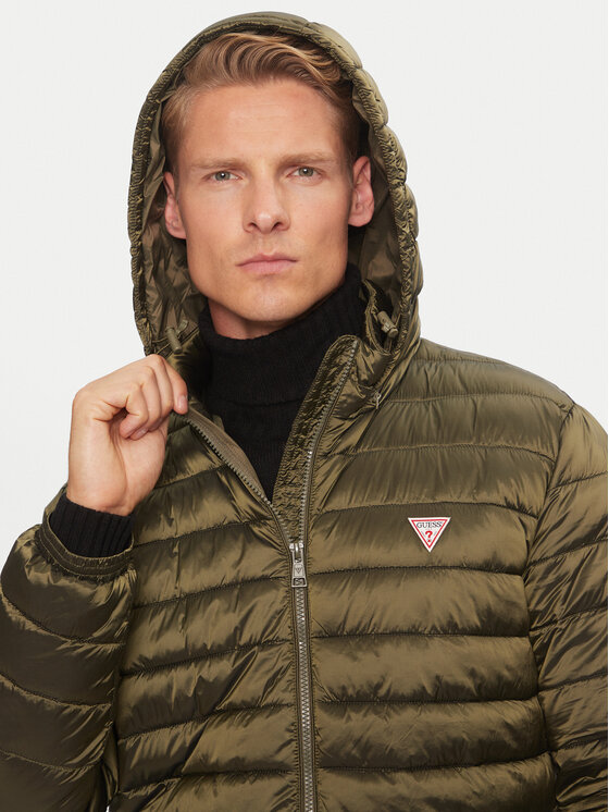 Guess Guess Μπουφάν πουπουλένιο M4YL99 WG922 Πράσινο Regular Fit