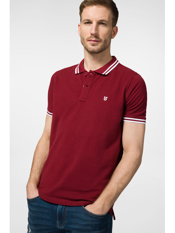 Próchnik Próchnik Polo PM 2 PO073123000007 Bordowy Slim Fit