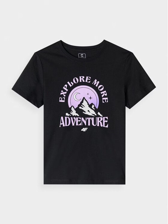 4F 4F T-shirt 4FJWAW24TTSHF1548-20S Nero Regular Fit