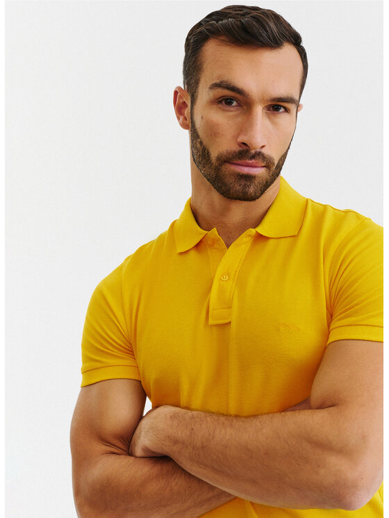 Pako Lorente Pako Lorente Polo P23SF-TX-001 Żółty Regular Fit