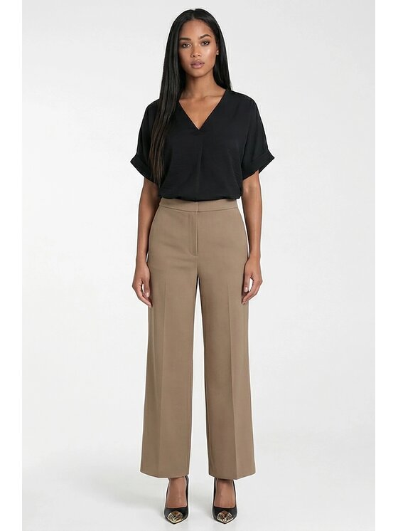 FIGL FIGL Bluzka M1321 Czarny Regular Fit