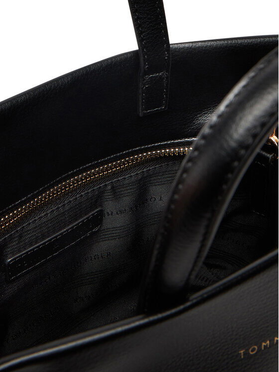 Tommy Hilfiger Tommy Hilfiger Ročna torba Th Logotape AW0AW17694 Črna