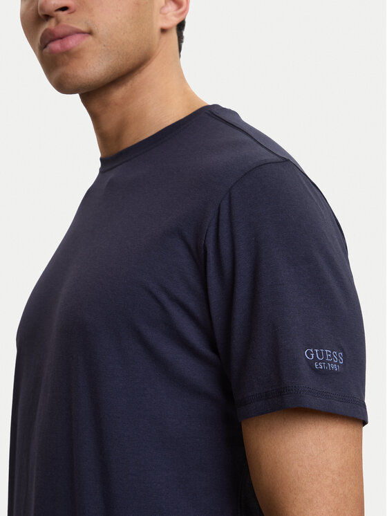 Guess Guess Tricou M6RI62 JR06K Bleumarin Regular Fit