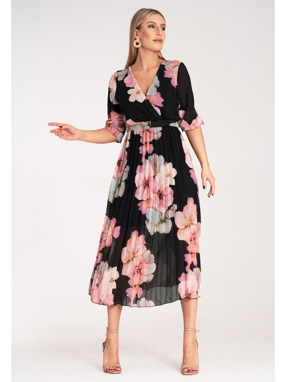 FIGL FIGL Abito da cocktail M1137 Nero Flared Fit