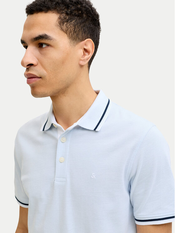 Jack & Jones Jack & Jones Tricou polo Paulos 12136668 Albastru deschis Regular Fit