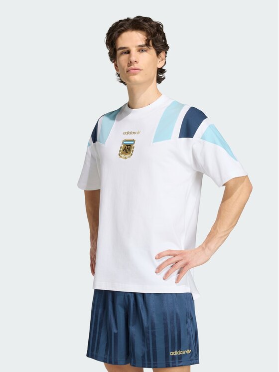 adidas adidas Koszulka techniczna 170138 Biały Loose Fit