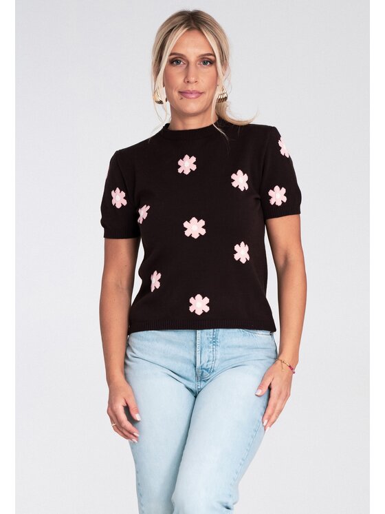 FIGL FIGL Svetr M1235 Hnědá Regular Fit