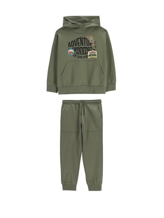 Coccodrillo Coccodrillo Komplet dresowy WC6117402XXB-011 Zielony Regular Fit
