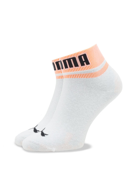 Puma Puma Calzini lunghi Unisex New Heritage Quarter 2P 938021 Bianco
