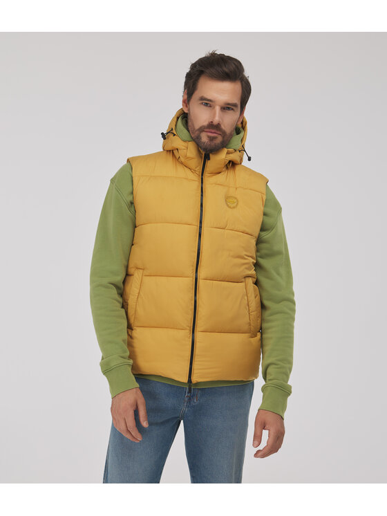 Lee Cooper Lee Cooper Kamizelka JERRY Żółty Regular Fit
