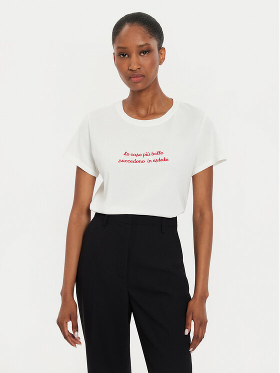 ViCOLO ViCOLO Тишърт RB0897 Екрю Regular Fit