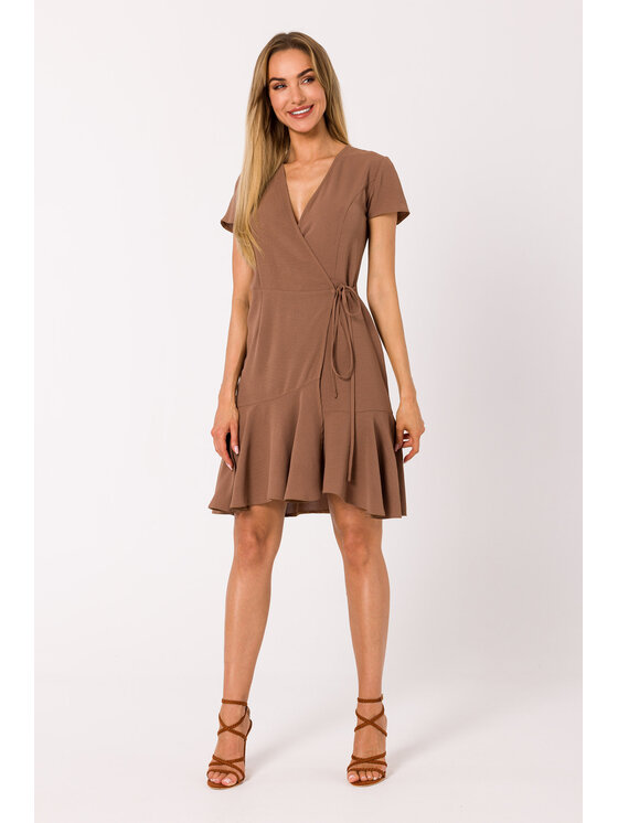 Made of Emotion Made of Emotion Vestito estivo M741 Marrone Premium Fit