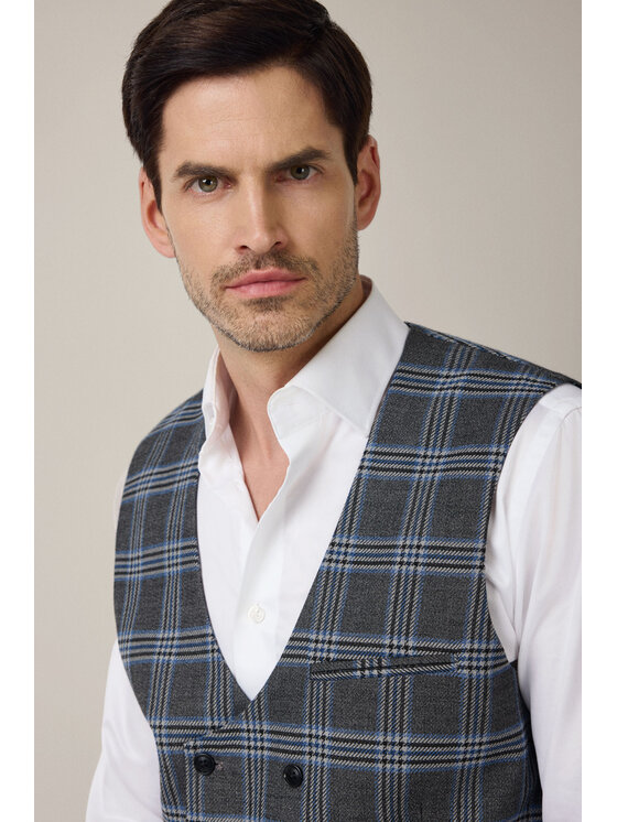 Lancerto Lancerto Kamizelka Anghiari KA131225000010 Szary Slim Fit