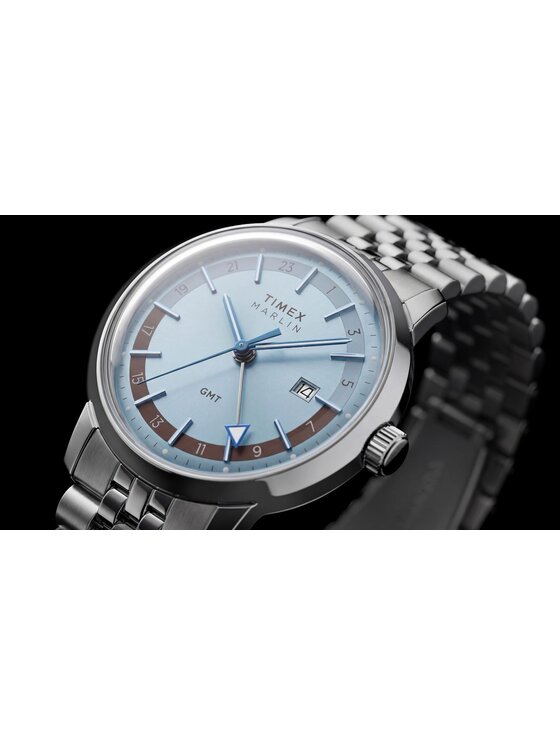 Timex Timex Hodinky TW2Y84100 Strieborná