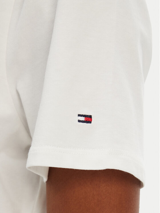 Tommy Hilfiger Tommy Hilfiger T-krekls 1985 WW0WW37877 Balts Regular Fit