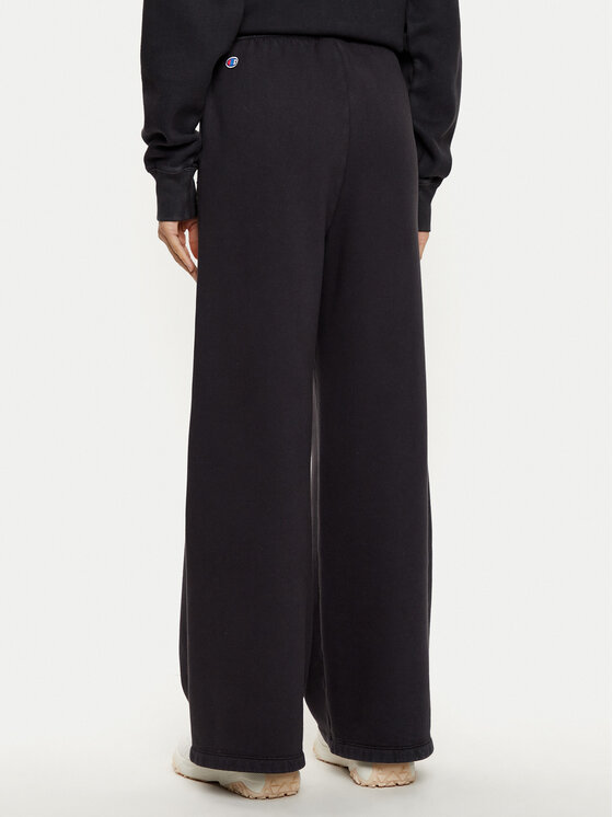 Champion Champion Spodnji del trenirke 117661 Črna Wide Leg