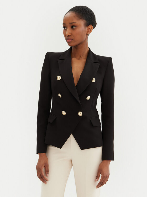 Rinascimento Rinascimento Sacou CFC0122865003 Negru Regular Fit
