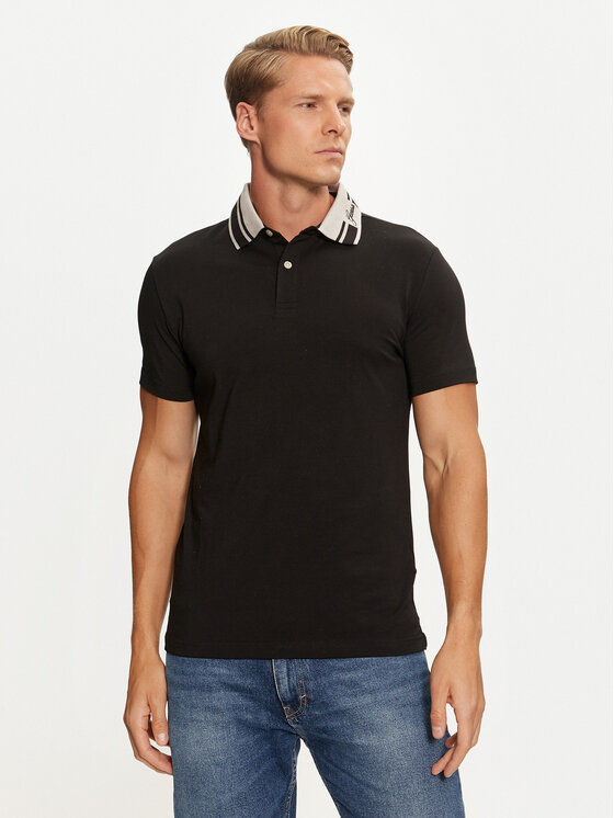 Guess Polo M4BP66 J1314 Nero Regular Fit, taglia : S