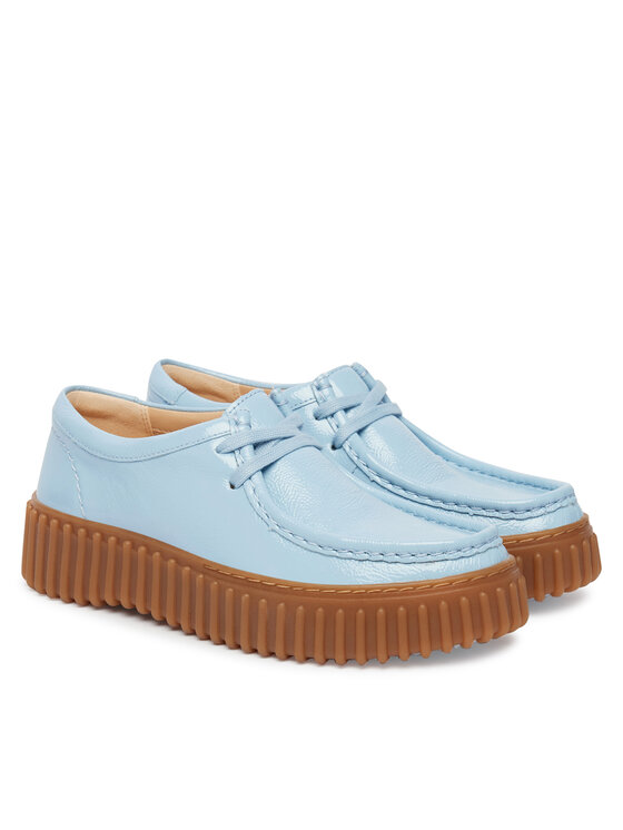 Clarks Clarks Półbuty Torhill Bee 26186669 Błękitny