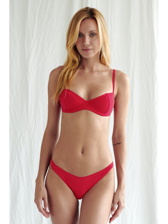Love and Hate Love and Hate Bikini pezzo sotto Fiji Red Rosso