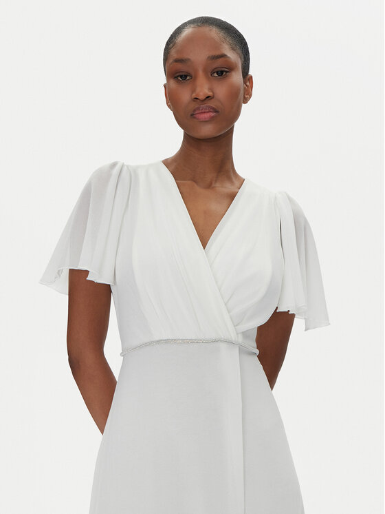 Rinascimento Rinascimento Rochie de seară CFC0122466003 Alb Regular Fit