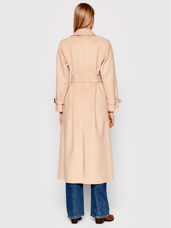 Weekend Max Mara Weekend Max Mara Gyapjú kabát Belgica 50110227 Bézs Regular Fit