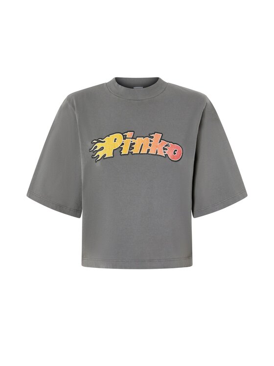 PINKO PINKO T-Shirt Niamey t-shirt jersey tinto Szary Comfort Fit