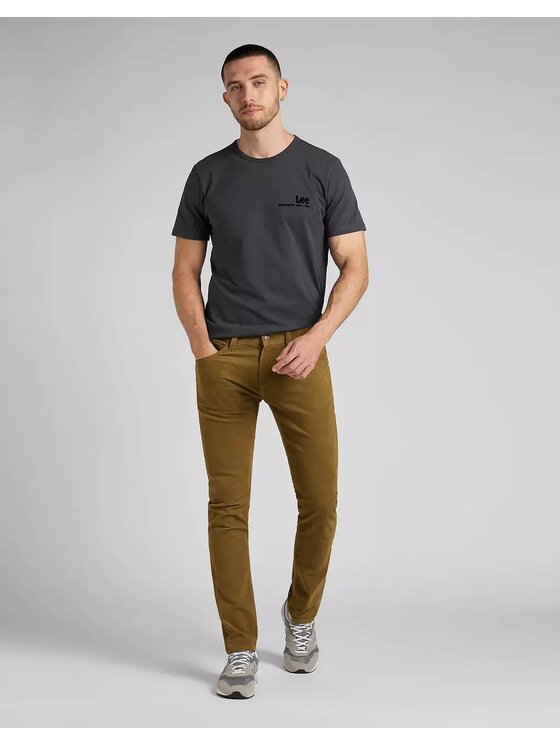 Lee Lee Pantaloni di tessuto LUKE Marrone Slim Fit