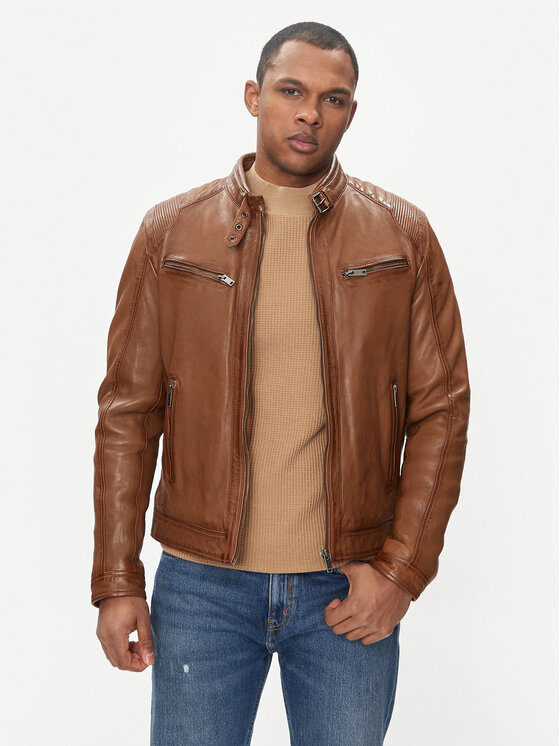 Serge Pariente Serge Pariente Lederjacke Maciej Braun Regular Fit