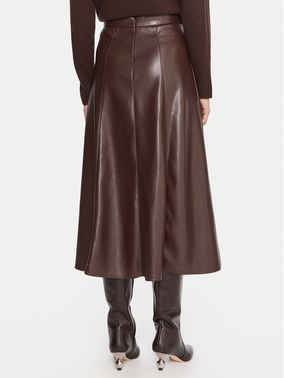 Marella Marella Пола от имитация на кожа Vally 2525776022 Бордо Regular Fit