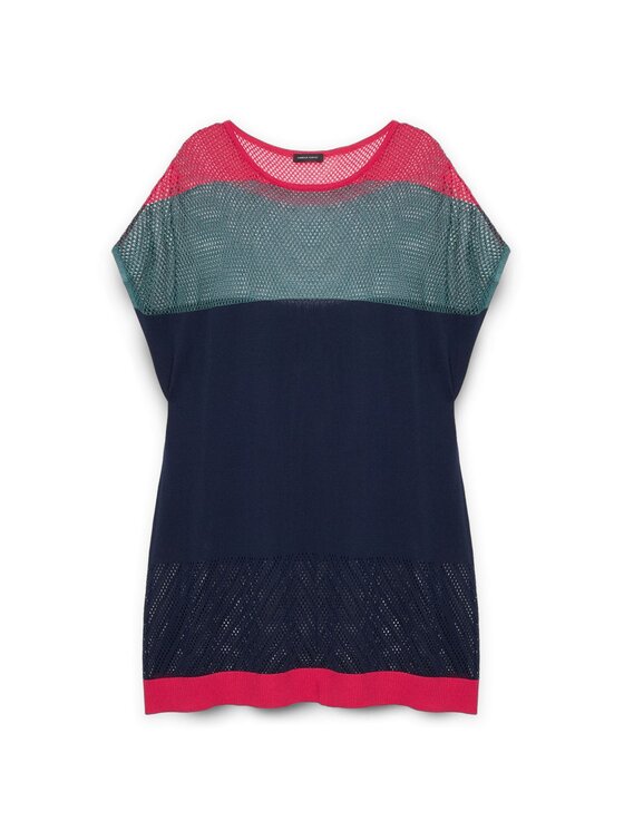 Fiorella Rubino Fiorella Rubino Kardigan M639L008013N0V4 Niebieski Over Fit