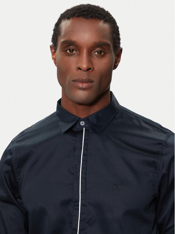 Armani Exchange Armani Exchange Košulja 6DZC27 ZNZRZ 1510 Tamnoplava Slim Fit