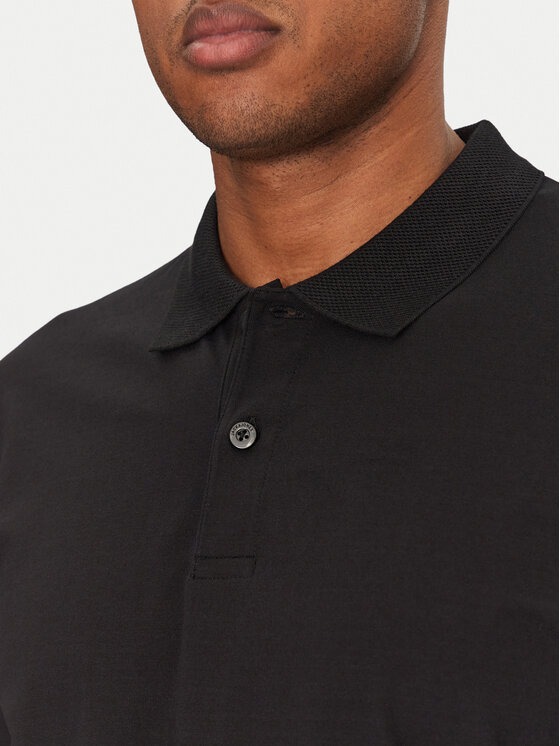 Jack&Jones Jack&Jones Тениска с яка и копчета Jaxon 12268227 Черен Regular Fit