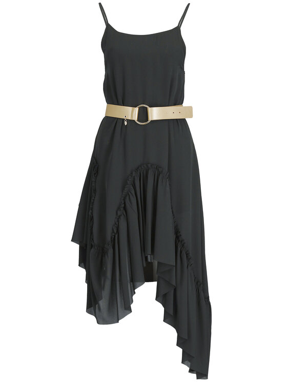 Liu Jo Liu Jo Коктейлна рокля C19243 T5193 Черен Regular Fit