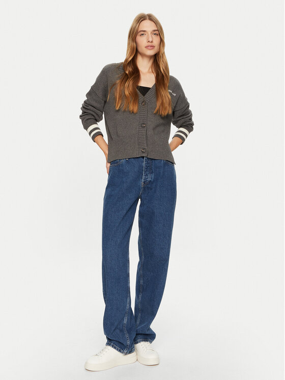 Guess Jeans Guess Jeans Kardigāns W4BR81 Z3HM1 Pelēks Regular Fit