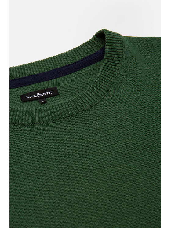 Lancerto Lancerto Sweter Keegan Zielony Regular Fit