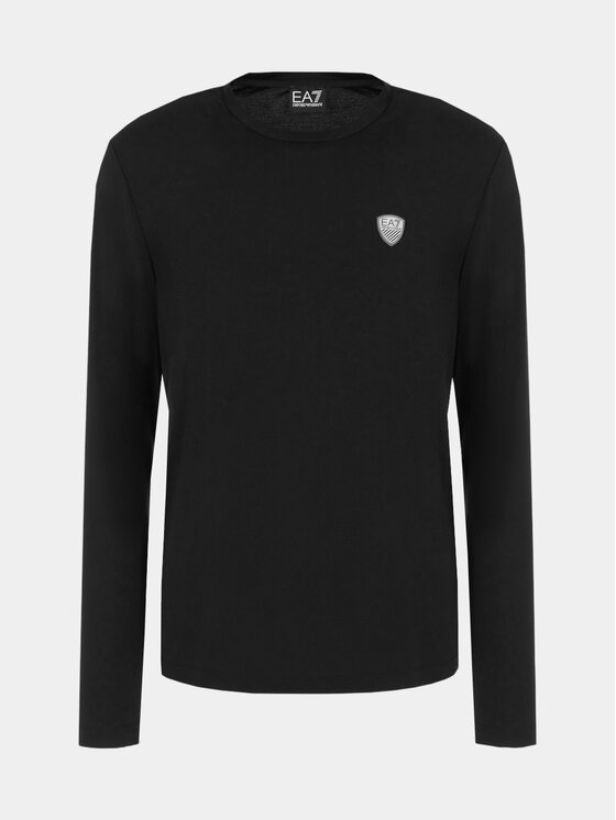 EA7 Emporio Armani EA7 Emporio Armani Longsleeve 8NPT17 PJRGZ 1200 Czarny Regular Fit